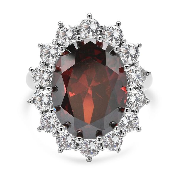 3er-Set- Roter und wei&szlig;er Zirkonia-Ring, Anh&auml;nger und Ohrringe - 27 ct. image number 3