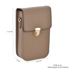 Crossbody Tasche mit RFID Schutz, PU, 10,6x17,6x5cm, Riemen 117cm, Braun image number 6