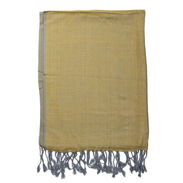 Doppelgewebter Schal, beige image number 7