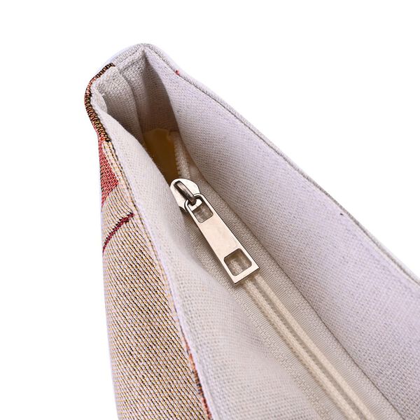 Jacquard gewebte Jute-Tasche, Suzani rot image number 10