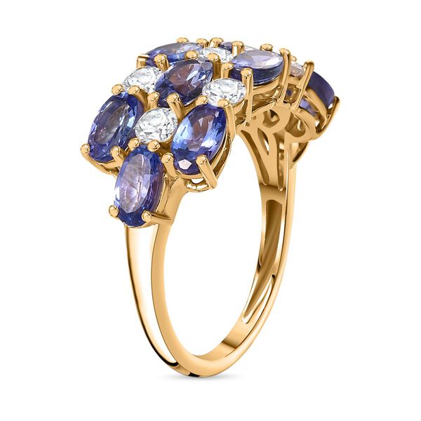 AAA Tansanit und Moissanit Ring - 3,25 ct. image number 5