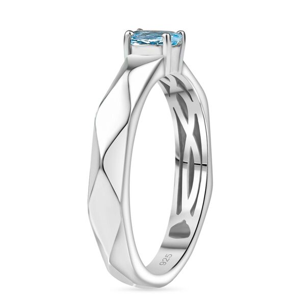 AA Santamaria Aquamarin Ring 925 Silber rhodiniert (Größe 20.00) ca. 0,29 ct image number 5