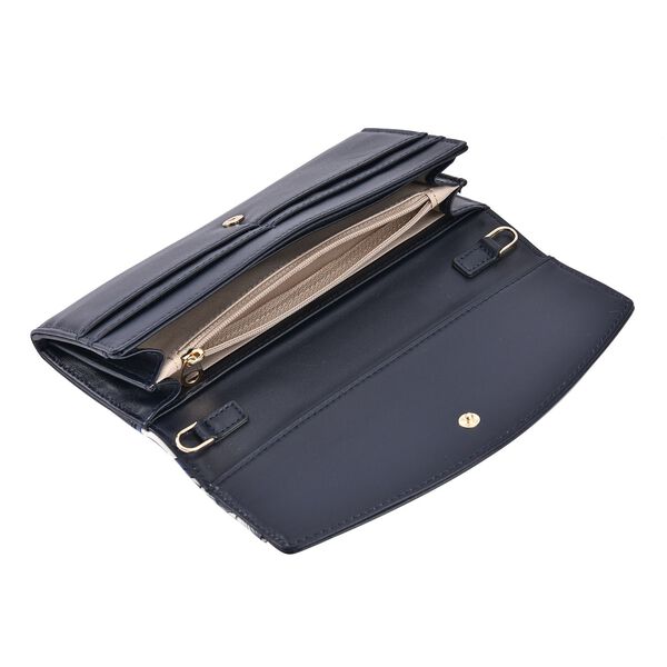 Seidenbrokat Clutch-Tasche mit RFID Schutz image number 5