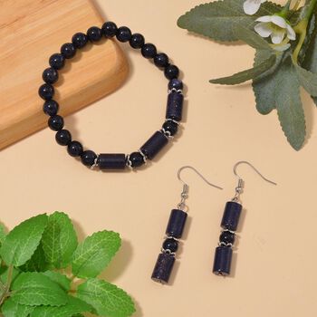 Blaues Sandstein-Schmuckset - 136 ct.