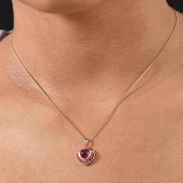 AAA Afrikanischer Rubin Anh&auml;nger mit 50cm Kette - 2,87 ct. image number 3