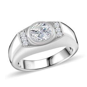 Moissanit Ring - 1,09 ct.