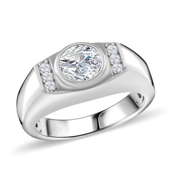 Moissanit Ring - 1,09 ct.