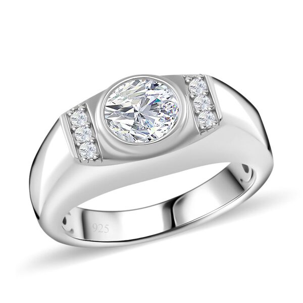 Moissanit Ring - 1,09 ct.