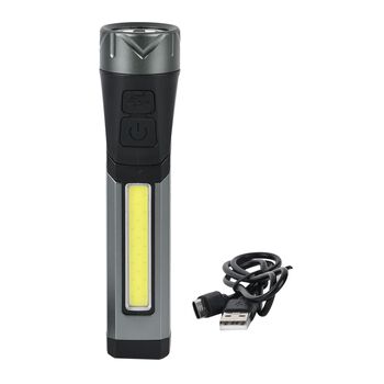 Aluminium Taschenlampe mit drehbarer LED-Frontleuchte