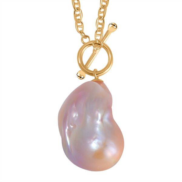 23-25mm mehrfarbige Süßwasserperle Halskette, 50 cm - 39 ct. image number 4