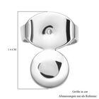 Größer Ohrring-Verschluss in rhodiniertem Silber image number 4