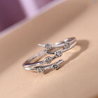 Diamant Ring 925 Silber platiniert  ca. 0,10 ct image number 1