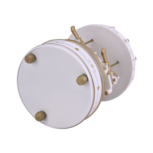 4-Pferde Holz Karussell Spieluhr, Gr&ouml;&szlig;e 18x10 cm, Wei&szlig; image number 5