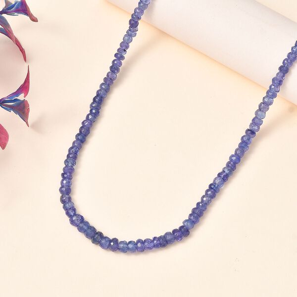 AAA Tansanit 45cm Halskette in 585 Gold - 90 ct. image number 1