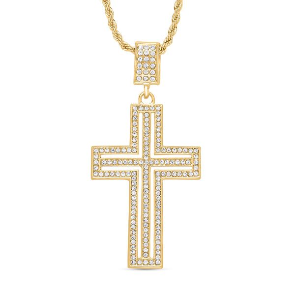 Weißer Kristall-Anhänger mit Kette - 8 ct. image number 0