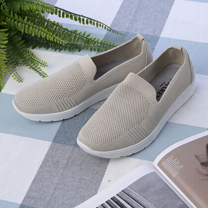 LA MAREY - Damenschuhe mit rutschfester Sohle, Größe 36, Beige