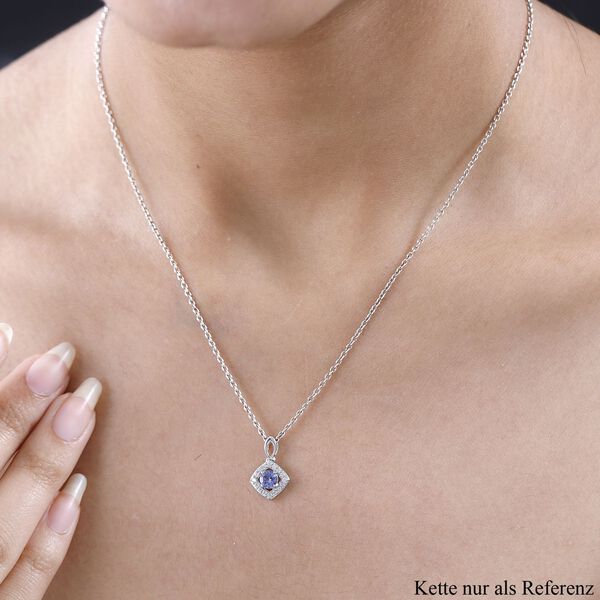 Tansanit und Zirkon Anh&auml;nger - 0,69 ct. image number 3
