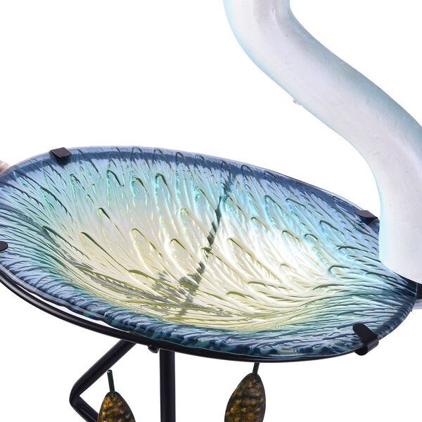 Garten Kranich Vogeltr&auml;nke mit Solarleuchten, Gr&ouml;&szlig;e: 46x21,5x81 cm, Mehrfarbig image number 2