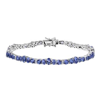 Tansanit und Zirkon Armband