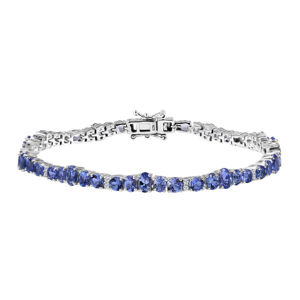 Tansanit und Zirkon Armband image number 0