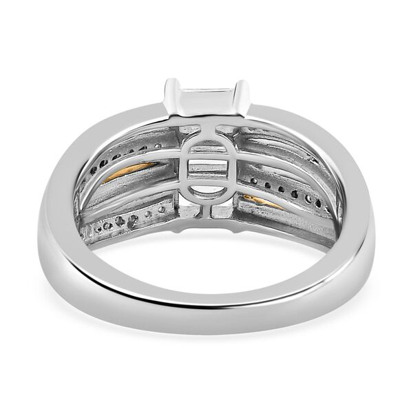 Moissanit Tricolor Ring, ca. 1,11 ct image number 7