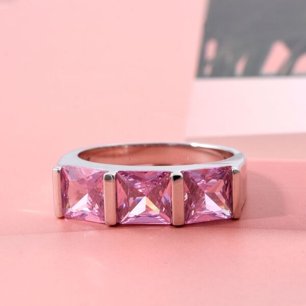 Lustro Stella rosa Zirkonia Trilogie Ring image number 1