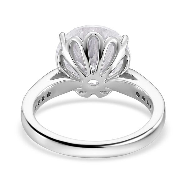D'Joy Moissanit Ring 925 Silber rhodiniert (Größe 17.00) ca. 6,16 ct image number 5