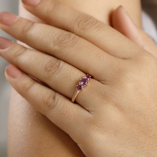 AAA Radiant Ember Granat Ring - 0,92 ct. image number 3