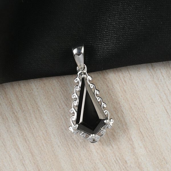 D'Joy Elite Shungit Anhänger 925 Silber rhodiniert ca. 1.75 ct image number 2