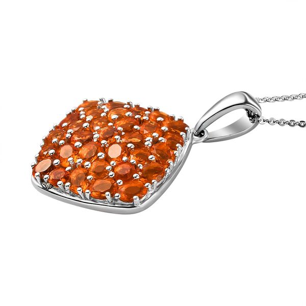 AA Salamanca Feueropal Anhänger mit 50cm Kette - 3,29 ct. image number 4