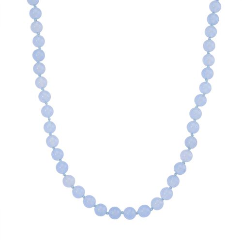 Aquamarin Farbiger Quarzit Halskette ca. Flexibles cm Reiner Edelstahl ca. 255.00 ct image number 0