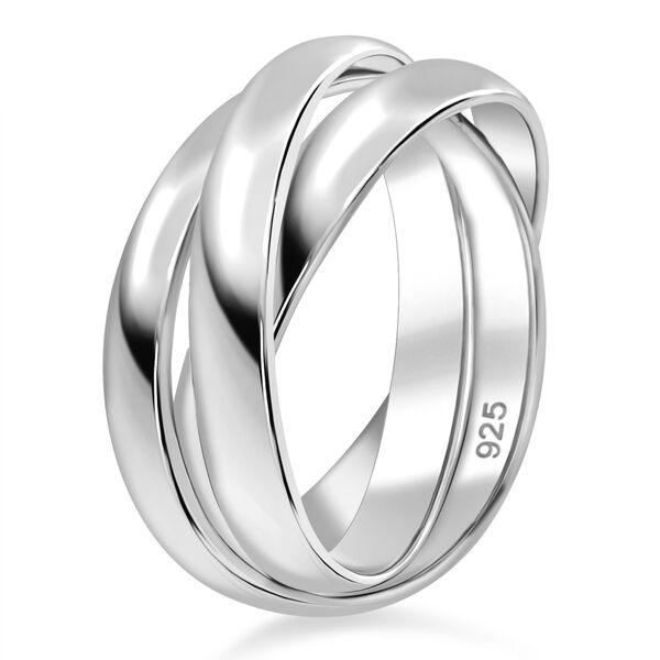 Royal Bali Kollektion- Wickelring Trio in 925 Silber image number 3