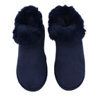 Kuschelige Kunstfell Hausschuhe, 36-37, Dunkelblau