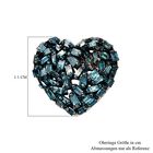 GP Heart Collection- blaue Diamant und blaue Saphir-Ohrstecker in Silber image number 4