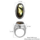 Labradorit Ring Edelstahl  ca. 28,11 ct image number 6