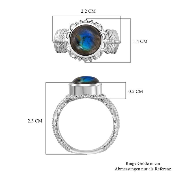 AAA Labradorit Ring - 3,53 ct. image number 8
