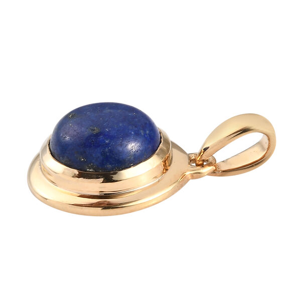 Lapislazuli Chakra Anh&auml;nger 925 Silber vergoldet ca. 4,85 ct image number 4