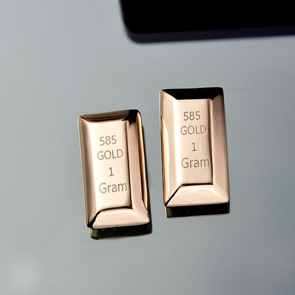 2er-Set Barren in 585 Gelbgold image number 2