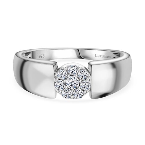 LUXURIANT DIAMOND- SI-GH Labor Diamant Ring, 925 Silber platiniert - 0,25 ct. image number 0
