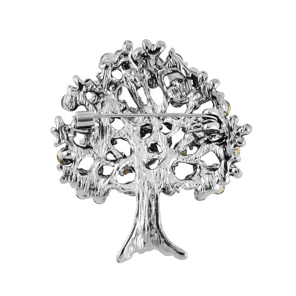 Neongrüner Kristall Brosche  Std Schwarz image number 4