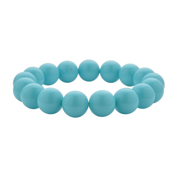 2er-Set, T&uuml;rkises Muschelkernperlen-Armband und Ohrringe - 211 ct. image number 4