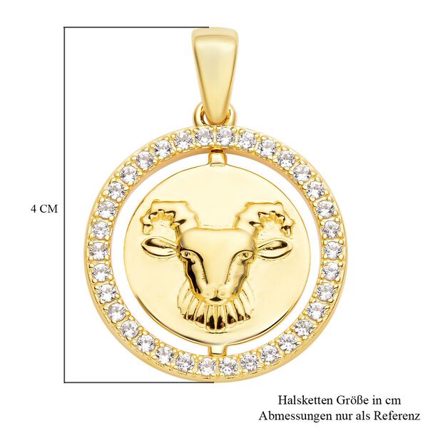 Weißer Zirkon Steinbock-Anhänger - 0,63 ct. image number 5