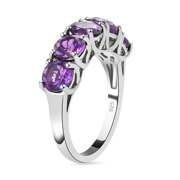 Natürlicher, marokkanischer Amethyst-Ring, 925 Silber platiniert  ca. 2,35 ct image number 5