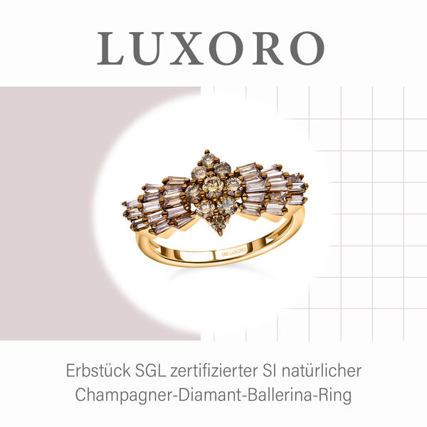 LUXORO SGL zertifizierter I1 G-H Diamant Ballerina-Ring in 585 Gold - 1 ct. image number 7