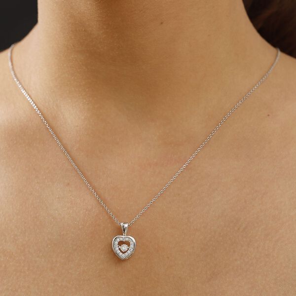 Moissanit Herz Anhänger - 0,39 ct. image number 3