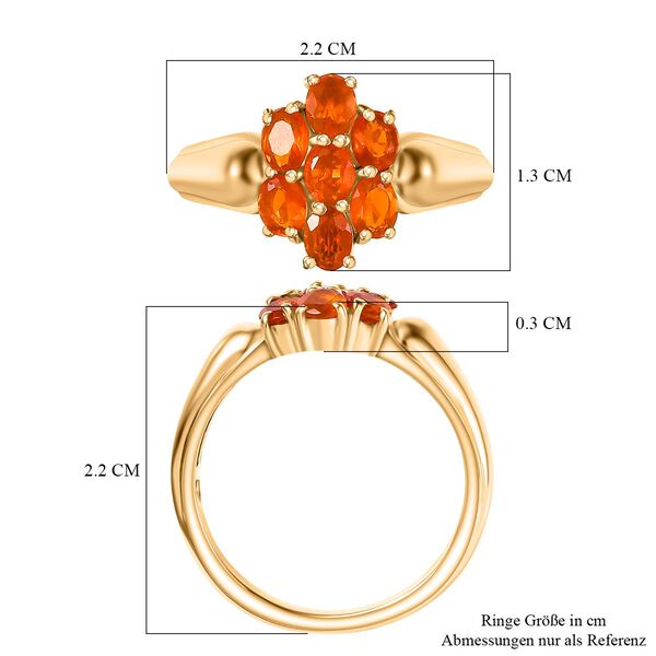 D'Joy AAA Blaze Feueropal Ring - 0,82 ct. image number 7