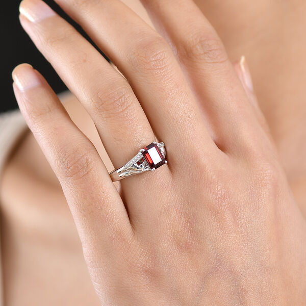 EverTrue roter Granat Ring - 1,90 ct. image number 2