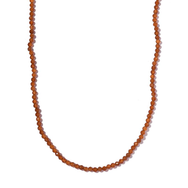 Hessonit Granat Halskette, 50 cm - 42 ct. image number 0