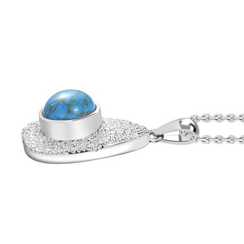 Blaues T&uuml;rkis Schmuckset ca. 4.00 ct