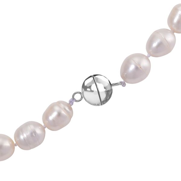 D'Joy wei&szlig;e S&uuml;&szlig;wasser Perle 50cm Halskette image number 5